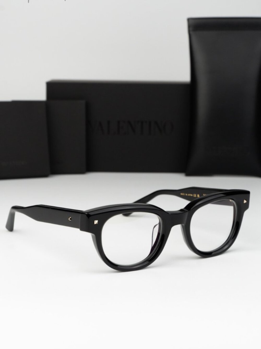 Valentino Women Eyeglasses Black Square V-ESSENTIAL-V VLX-163 A NEW AUTHENTIC